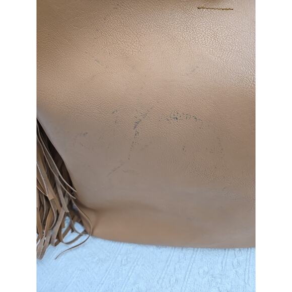 Jessica Simpson Large Fringe Faux Leather Tote Bag READ - Picture 6 of 16